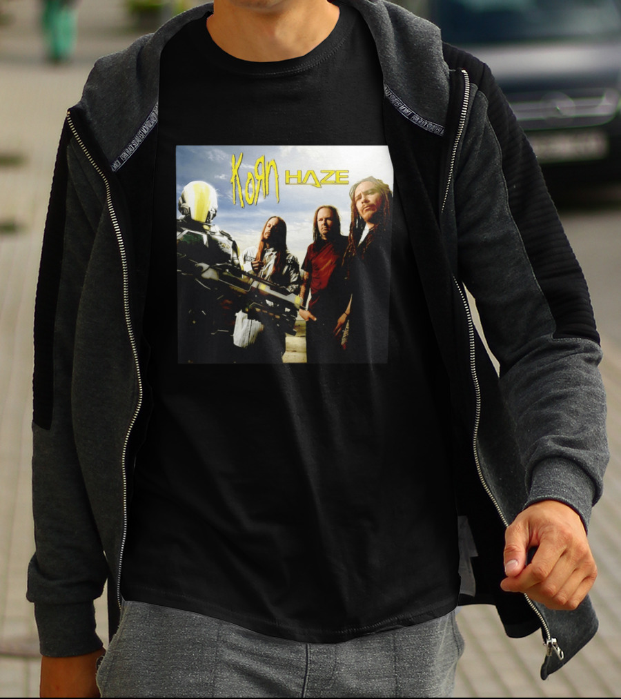 Korn Haze Band Members With Sci Fi Armor T-Shirt
