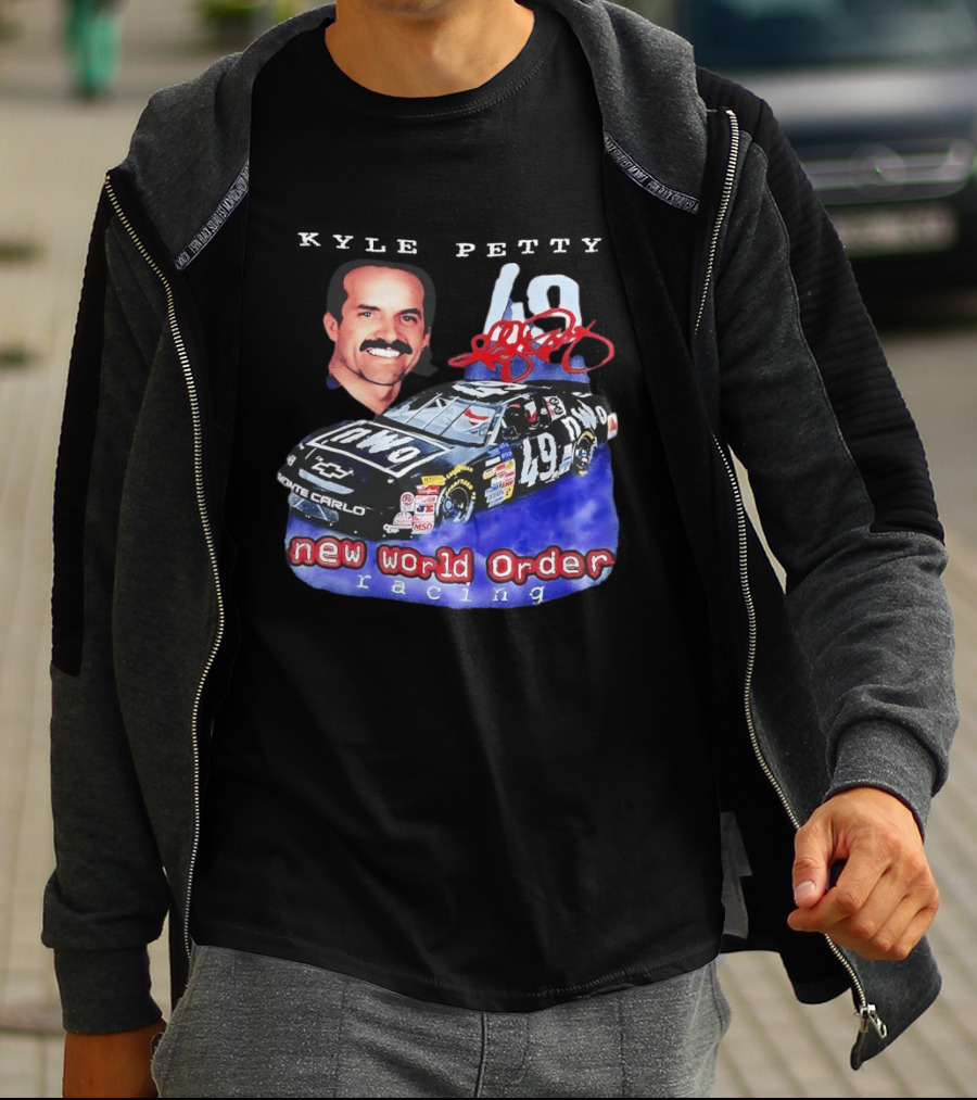 Kyle Petty New World Order NWO Racing Monte Carlo 49 NASCAR T-Shirt
