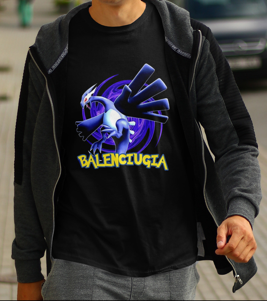 Lugia Balenciugia Fusion With Iconic Air Creature And Fashion Twist T-Shirt