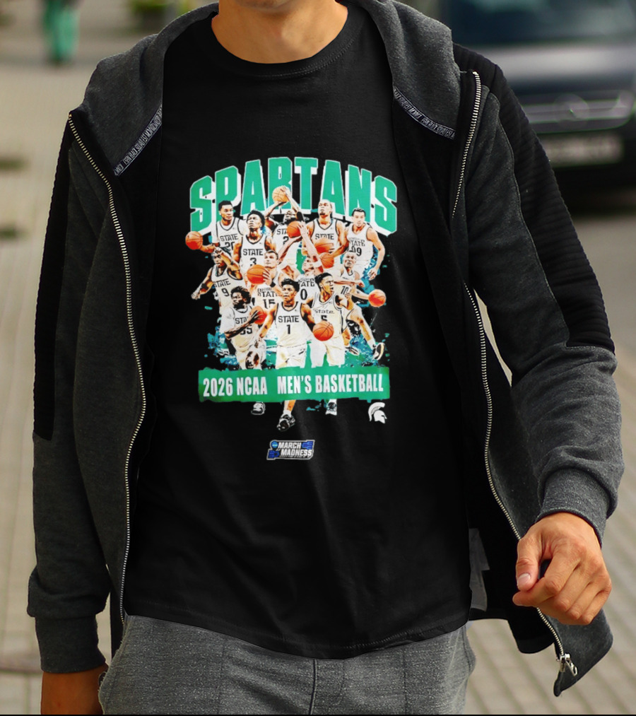 Spartans 2026 NCAA March Madness Men's Basketball Team Michigan State T-Shirt