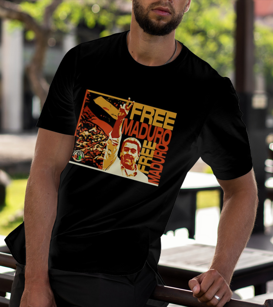 FREE MADURO Nicolas Maduro Peace Sign Protest T-Shirt