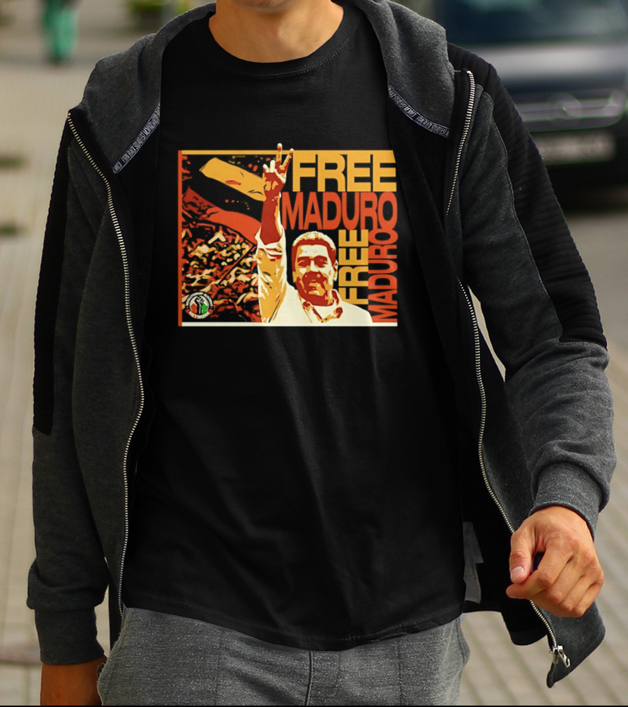 FREE MADURO Nicolas Maduro Peace Sign Protest T-Shirt