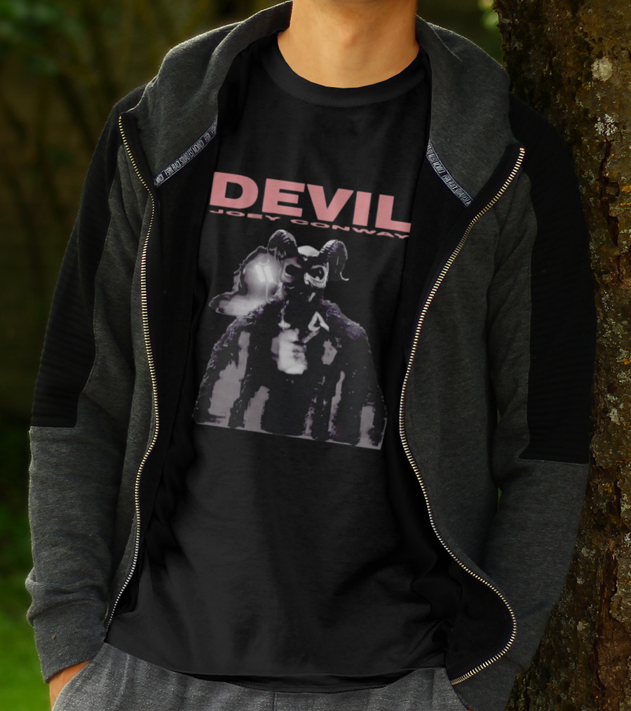 Devil Joey Conway Photographic Evidence Mysterious Horned Figure T-Shirt