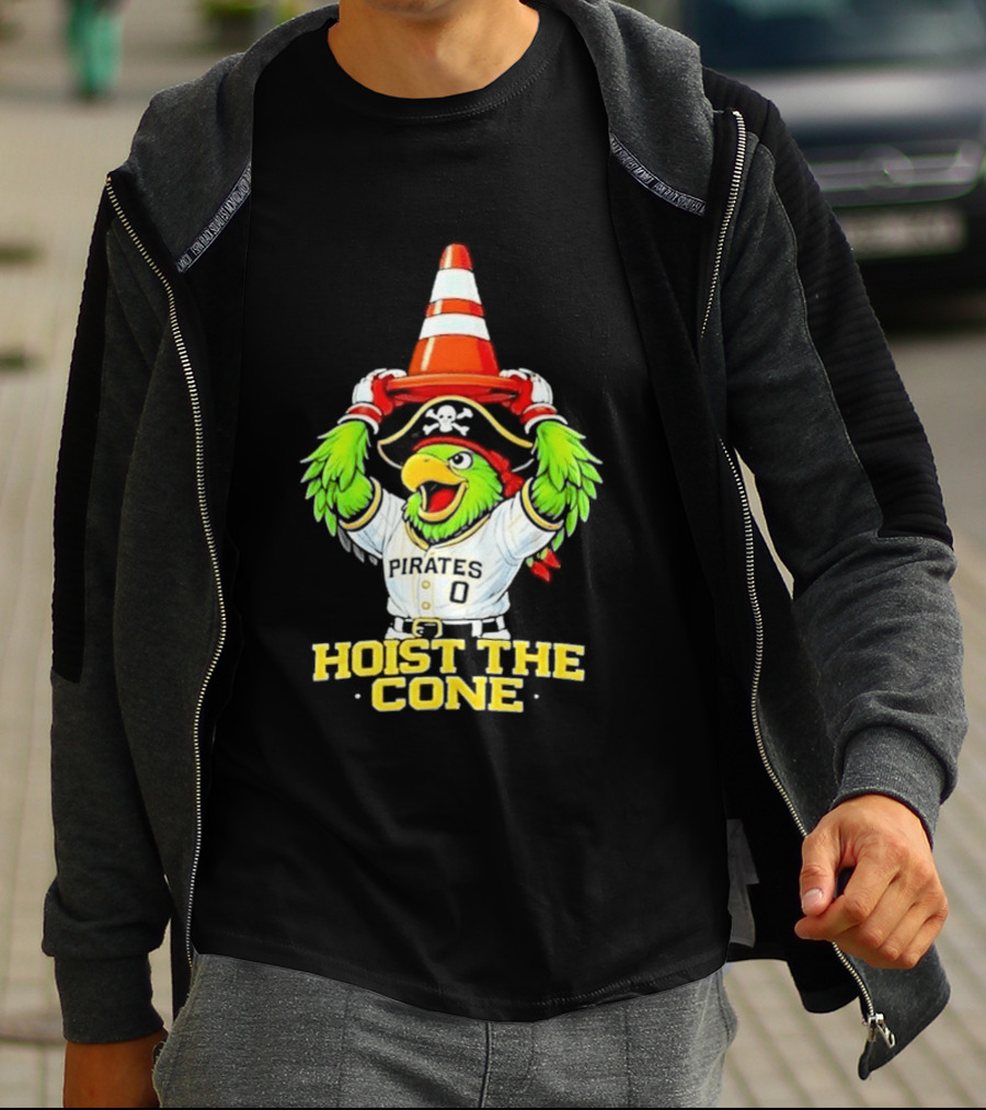 Pirate Parrot Hoist The Cone Pittsburgh Pirates Baseball 2026 T-Shirt