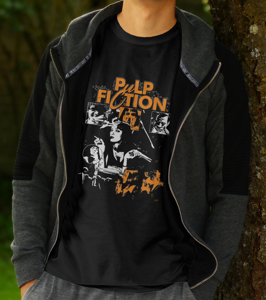 Pulp Fiction Vintage Film Style Featuring Mia Wallace T-Shirt