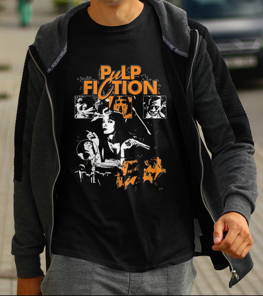 Pulp Fiction Vintage Film Style Featuring Mia Wallace T-Shirt