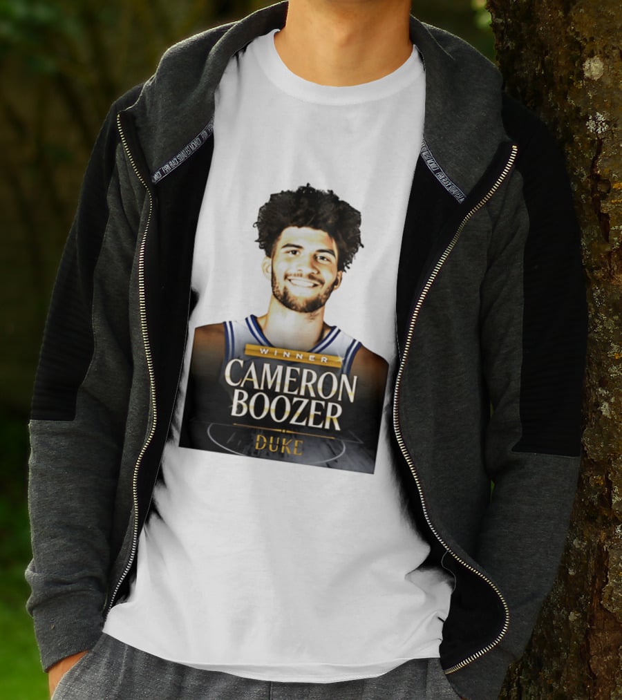 Winner Cameron Boozer Duke Basketball 2026 Naismith Men's College Player Of The Year T-Shirt