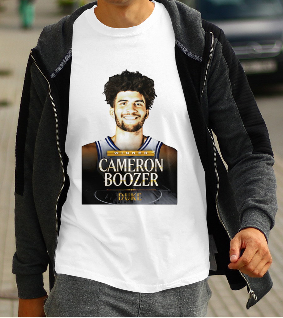 Winner Cameron Boozer Duke Basketball 2026 Naismith Men's College Player Of The Year T-Shirt