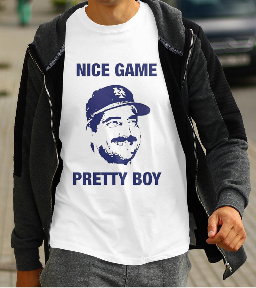 Nice Game Pretty Boy Keith Hernandez New York Mets Villain Line T-Shirt