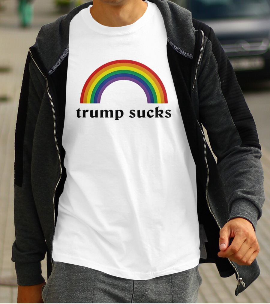 Trump Sucks Rainbow LGBT Pride T-Shirt