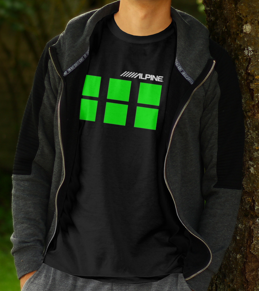 Alpine Audio Green Panel Blocks T-Shirt