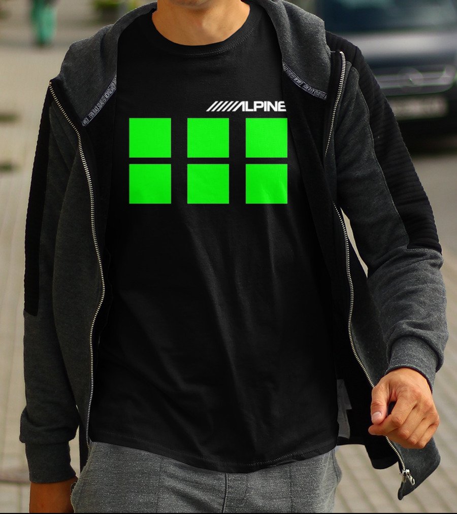 Alpine Audio Green Panel Blocks T-Shirt