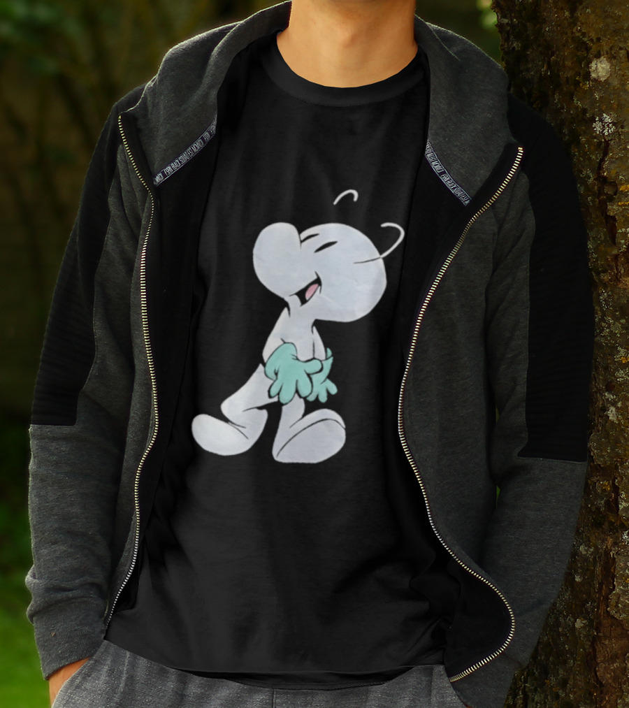 Fone Bone Character In Green Gloves Vintage Comic Style Bone Series T-Shirt