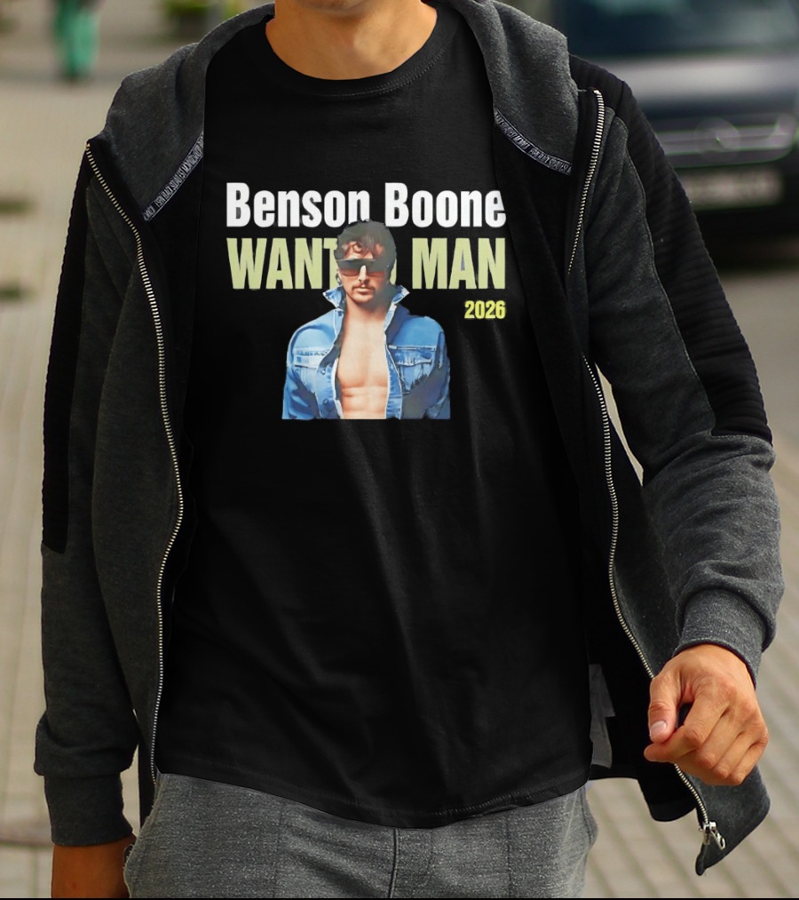 Benson Boone Wanted Man 2026 Tour T-Shirt