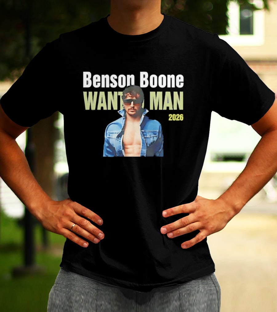 Benson Boone Wanted Man 2026 Tour T-Shirt