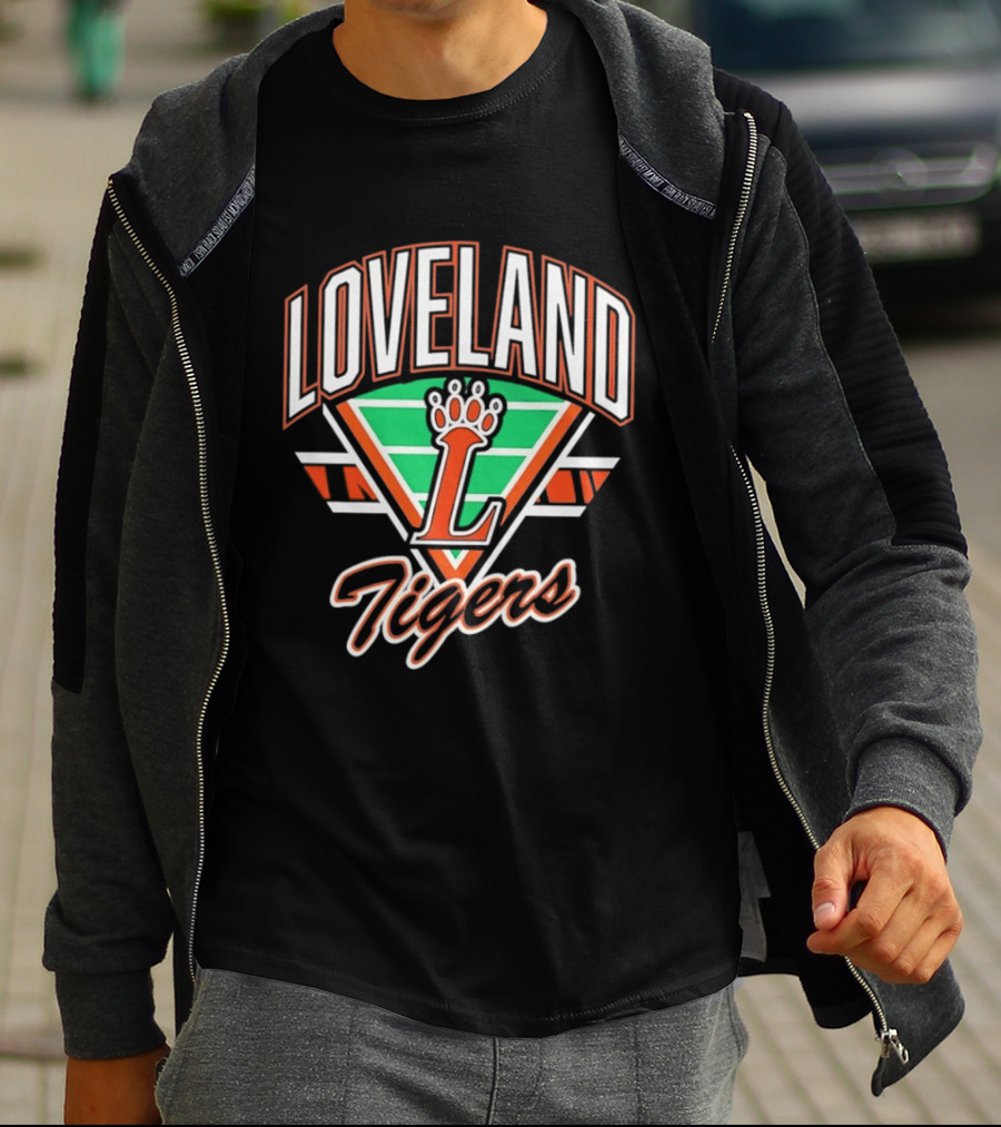 Loveland Tigers Football Gridiron Team T-Shirt