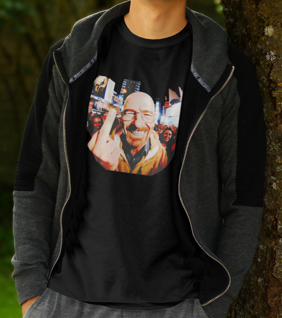 Breaking Bad Walter White Iconic Gesture In Urban Setting T-Shirt