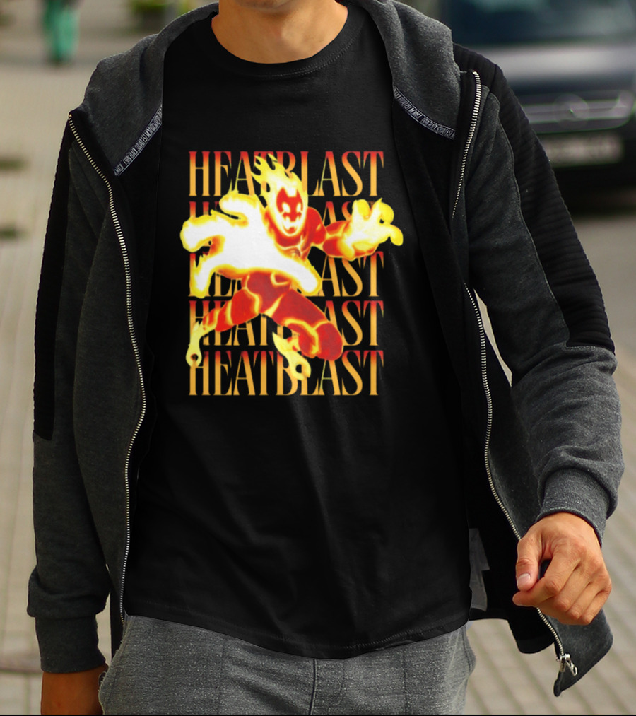 Ben 10 Heatblast Character Fiery Action Burst T-Shirt