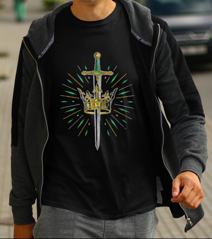 Callum Newman Sword Crown Emblem Prince T-Shirt