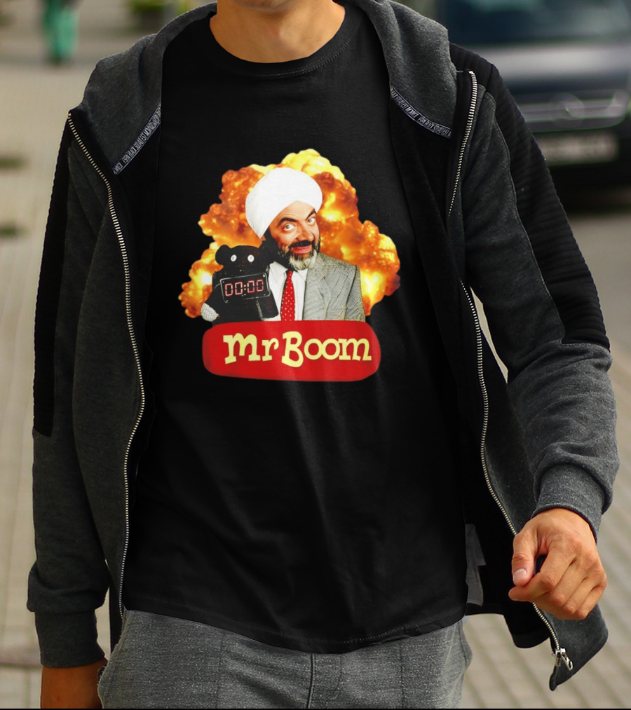 Mr Boom Meme Explosion Countdown Teddy T-Shirt