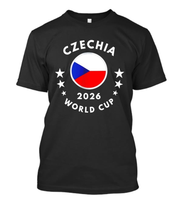 Czechia 2026 World Cup Czech Flag Soccer Stars T-Shirt