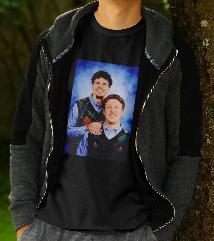 Jared Goff Amon Ra St Brown Step Brothers Detroit Lions T-Shirt