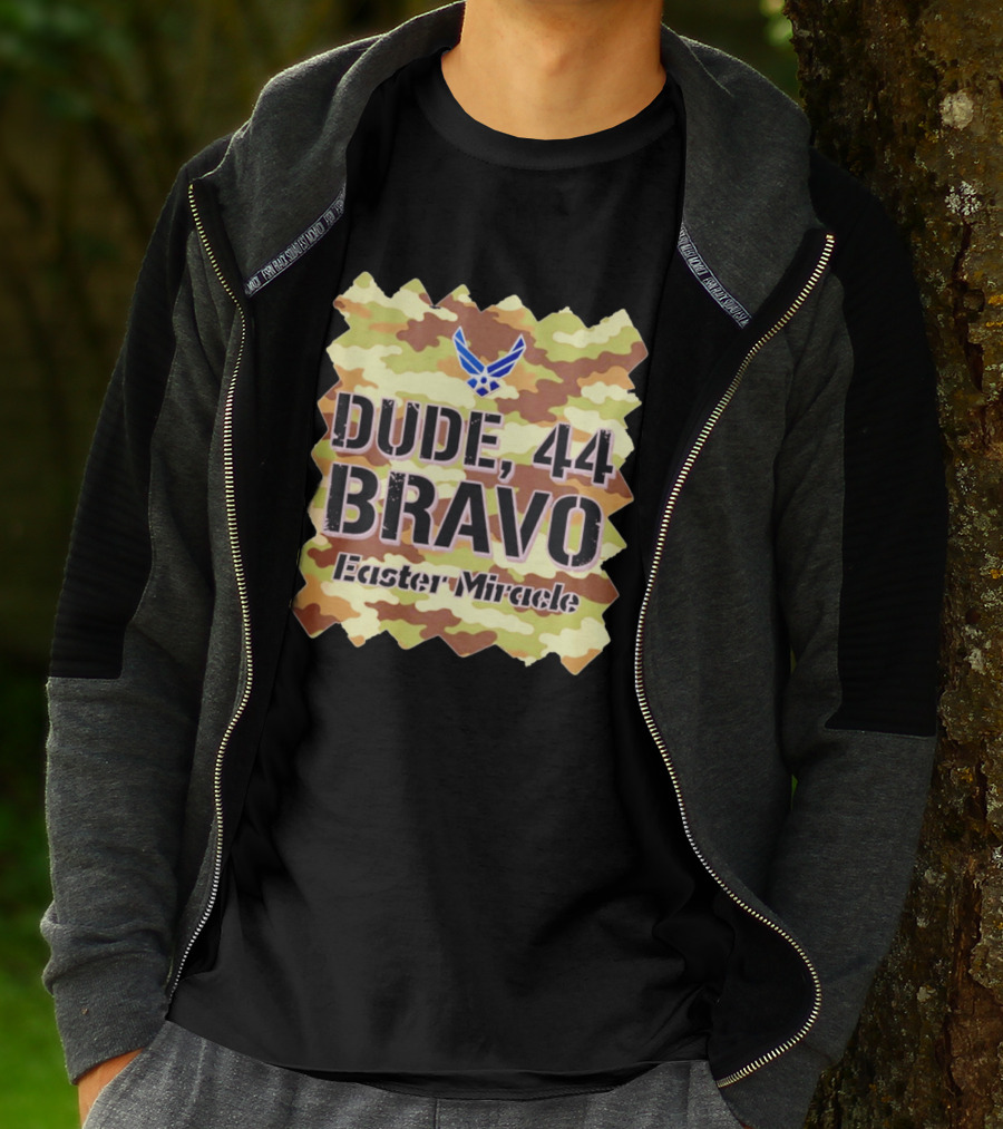 Dude 44 Bravo Easter Miracle Camouflage Troop T-Shirt