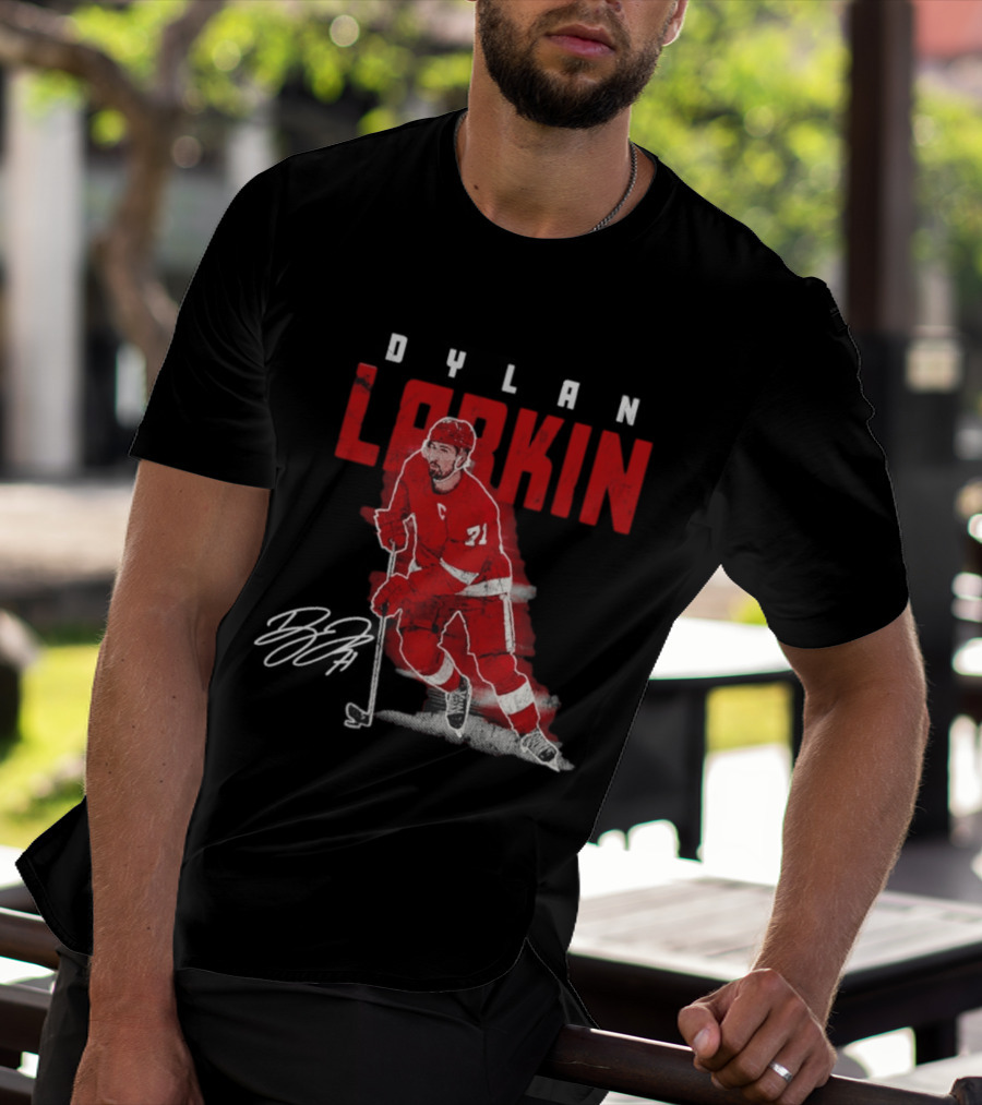 Dylan Larkin Detroit Red Wings Captain 71 T-Shirt