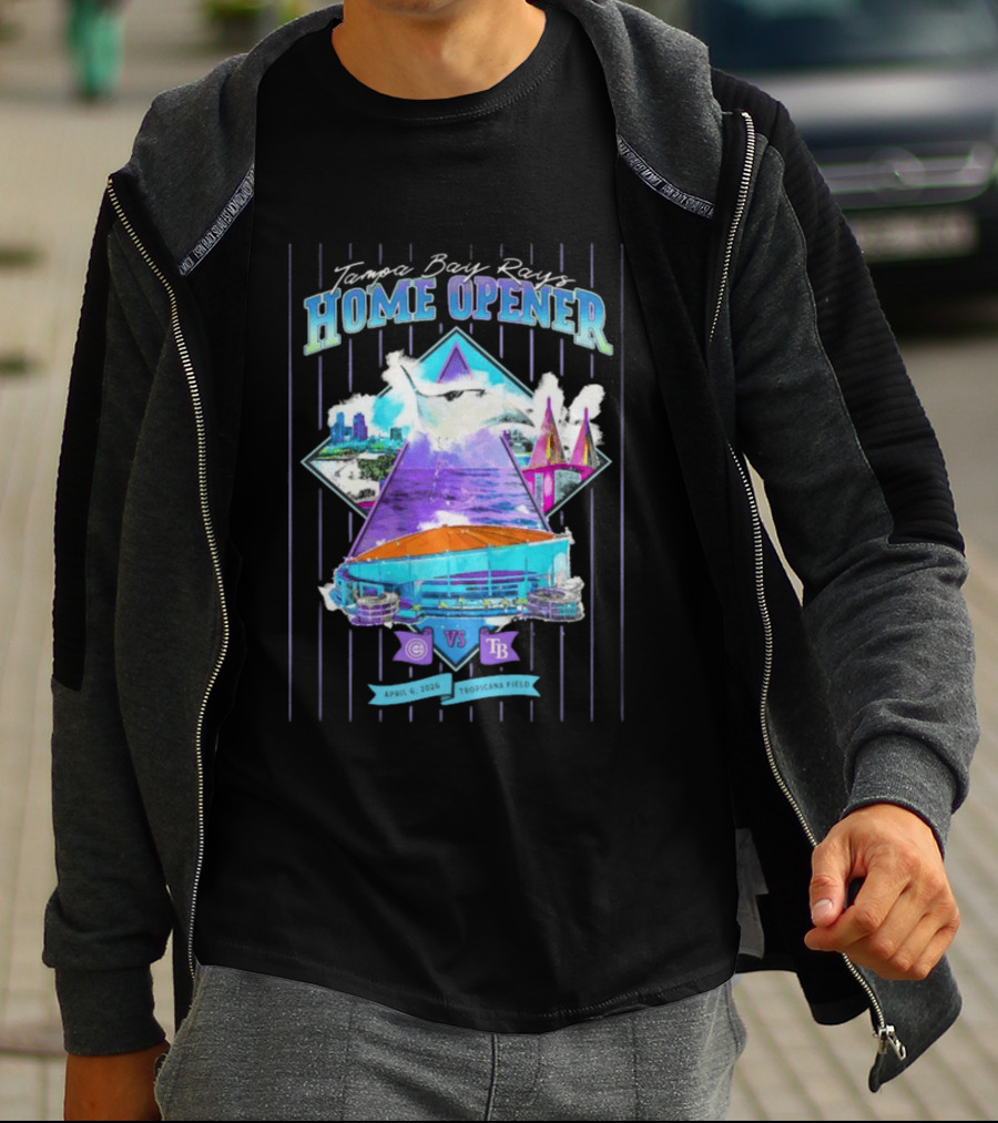Tampa Bay Rays Home Opener Tropicana Field Skyline T-Shirt