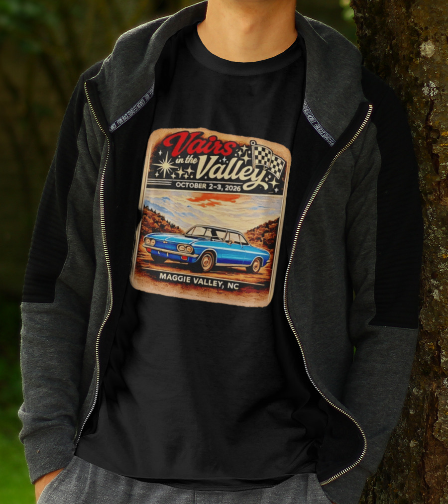 Vairs In The Valley October 2 3 2026 Maggie Valley NC Classic Car Event T-Shirt