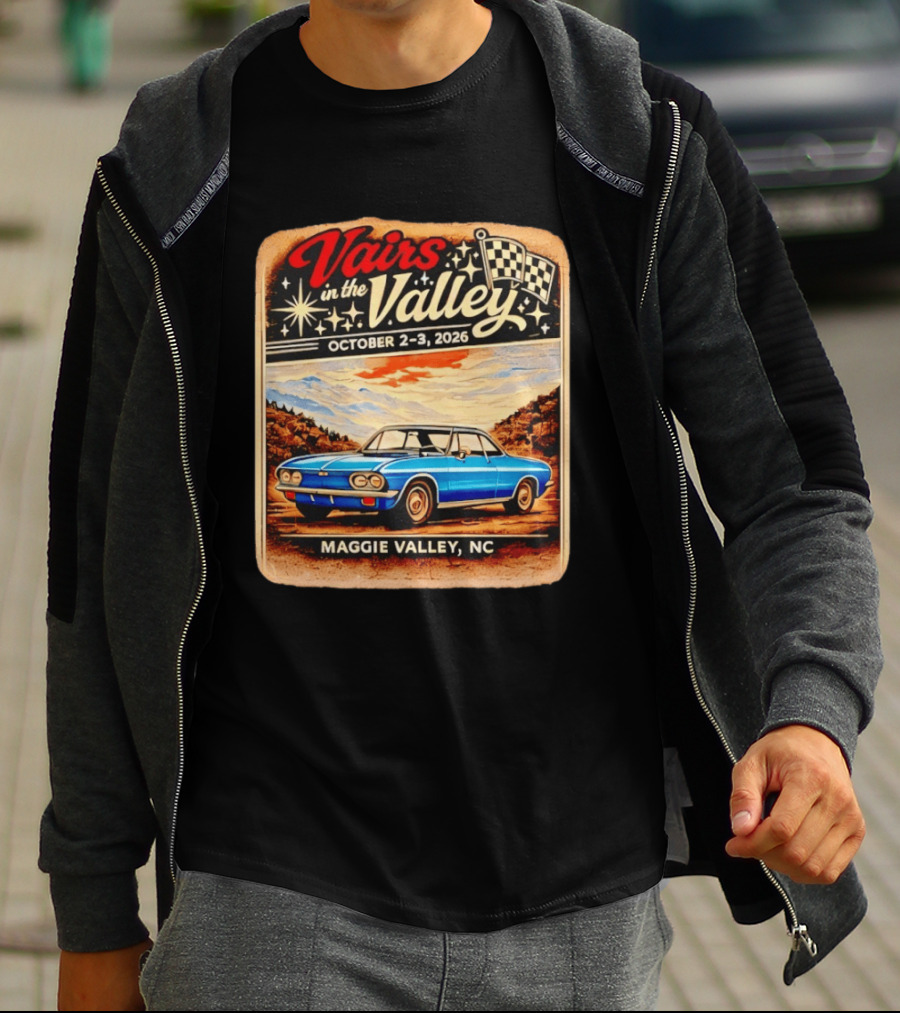 Vairs In The Valley October 2 3 2026 Maggie Valley NC Classic Car Event T-Shirt