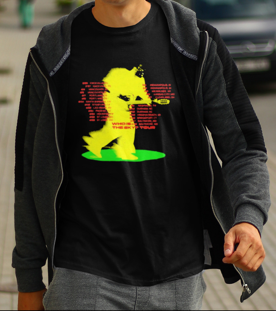Who Is The Sky Tour With Astronaut Silhouette And Tour Dates T-Shirt