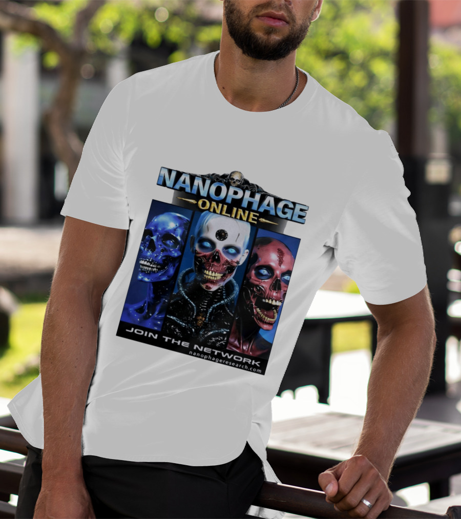 Nanophage Online Join The Network Nanophageresearch.com T-Shirt