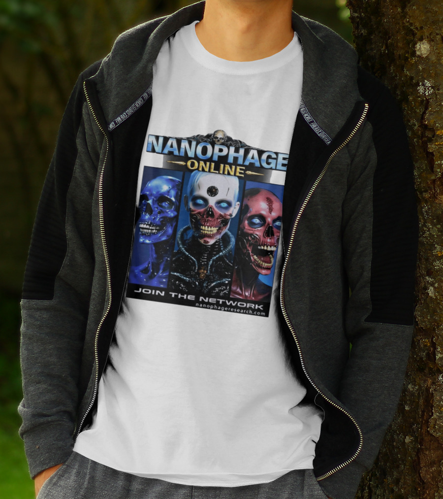 Nanophage Online Join The Network Nanophageresearch.com T-Shirt