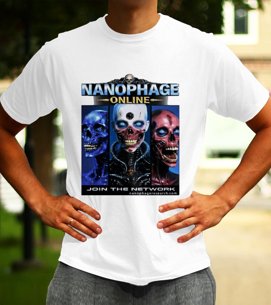 Nanophage Online Join The Network Nanophageresearch.com T-Shirt