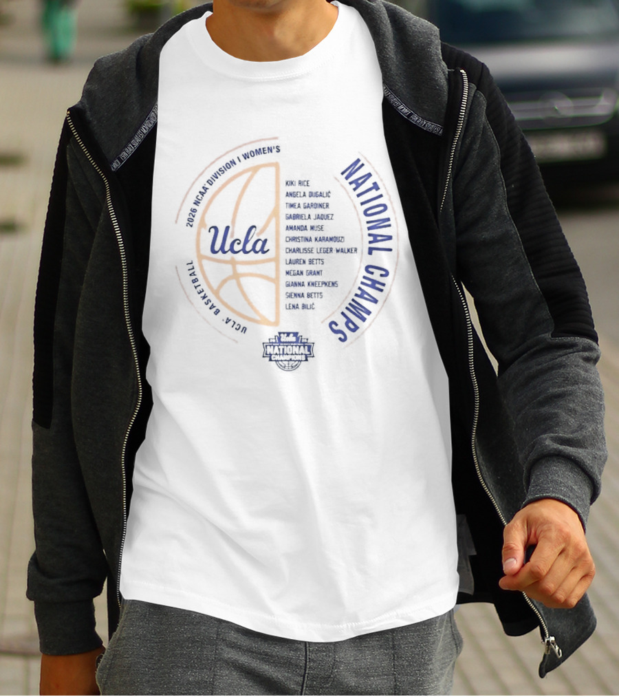 Ucla Bruins National Champs Women's Basketball Nil Team T-Shirt