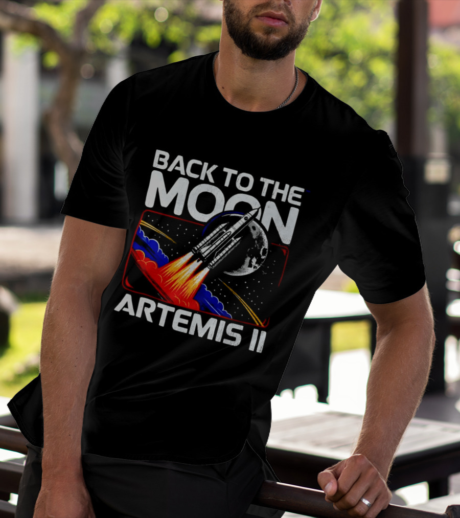 Back To The Moon Artemis II Rocket Mission Lunar Exploration T-Shirt