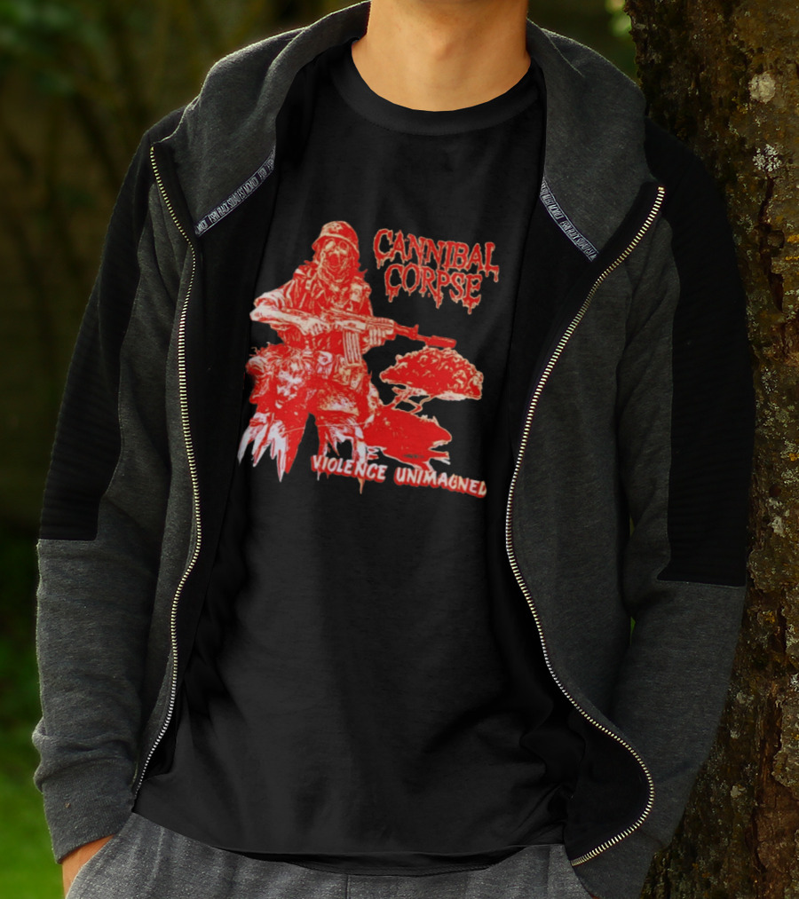 Cannibal Corpse Violence Unimagined Skeleton Soldier Album Merch T-Shirt