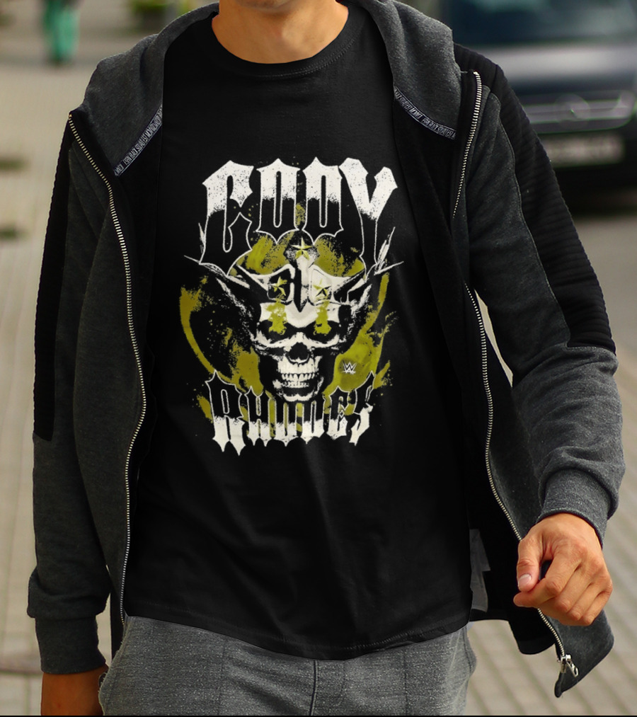 Cody Rhodes Lava Skull WWE Wrestling Star T-Shirt