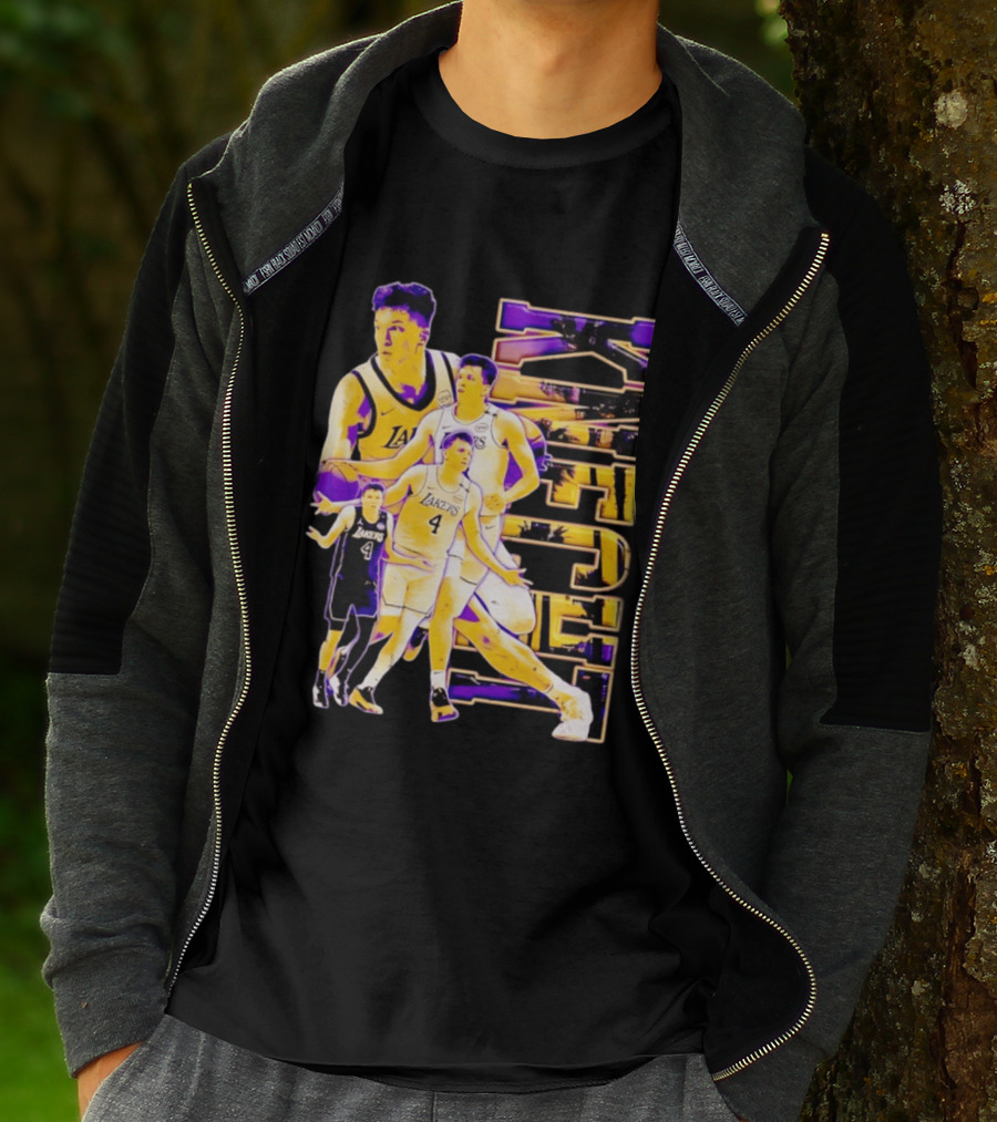 Dalton Knecht Los Angeles Lakers Basketball Lakers 4 T-Shirt