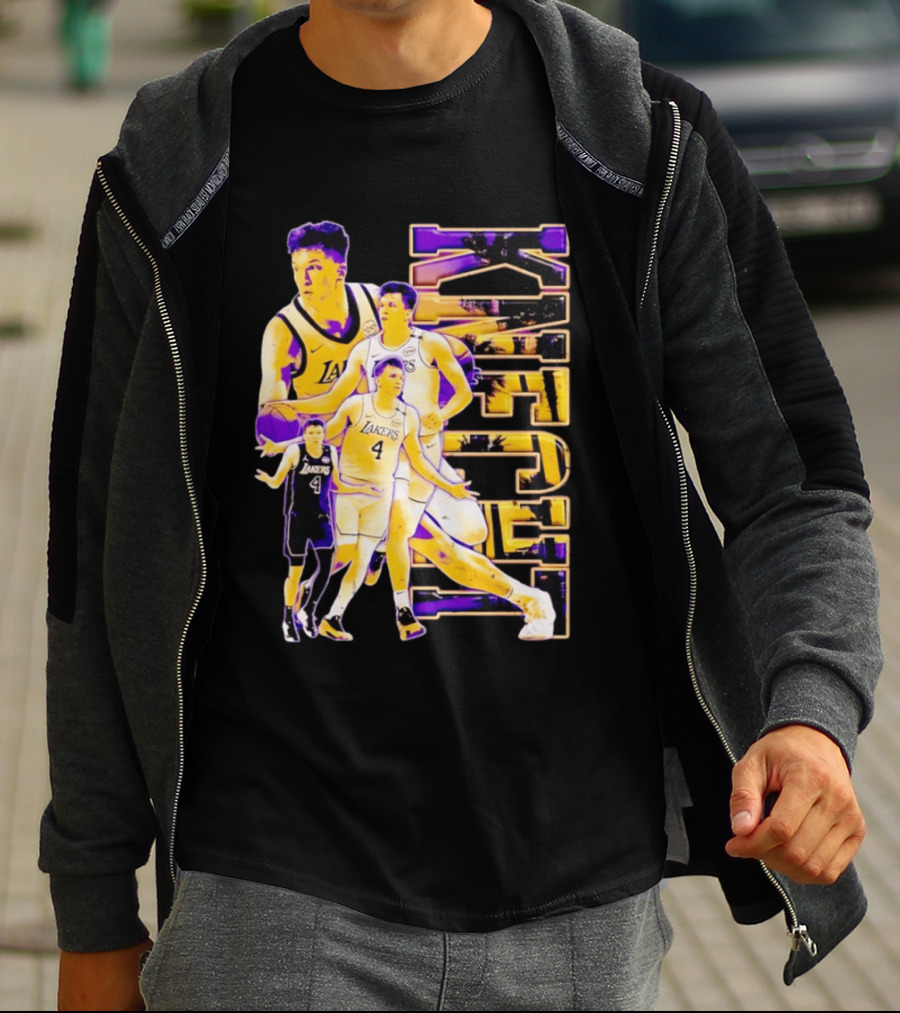 Dalton Knecht Los Angeles Lakers Basketball Lakers 4 T-Shirt