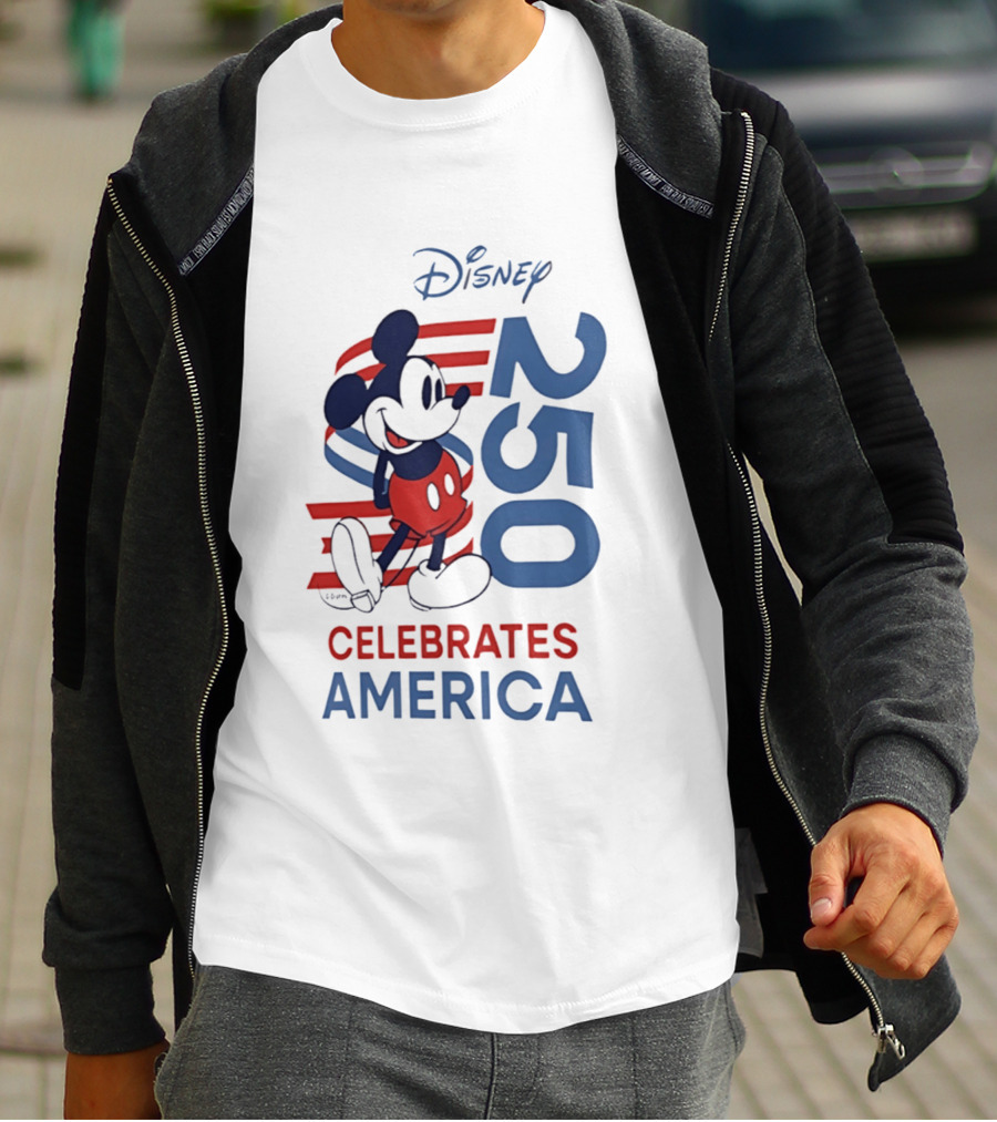 Disney Celebrates America 250th Anniversary 1776 2026 Mickey Mouse T-Shirt
