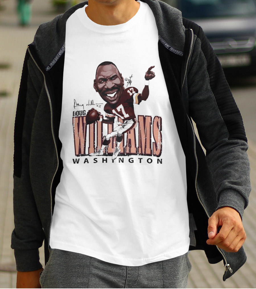 Doug Williams Washington Commanders Football Cartoon Caricature T-Shirt