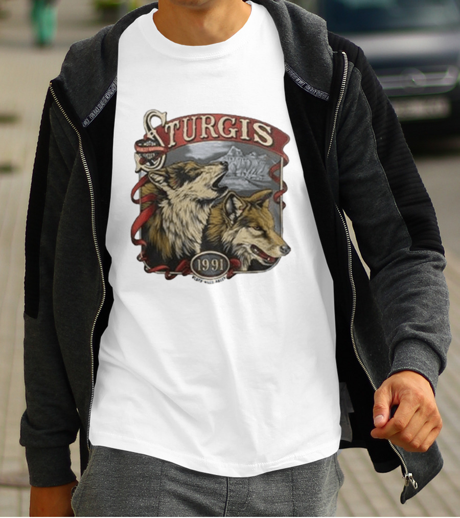 Morgan Wallen Harley Davidson Sturgis 1991 Wolf T-Shirt