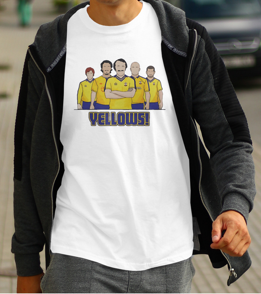 Yellows Southampton Football Club Retro Team T-Shirt