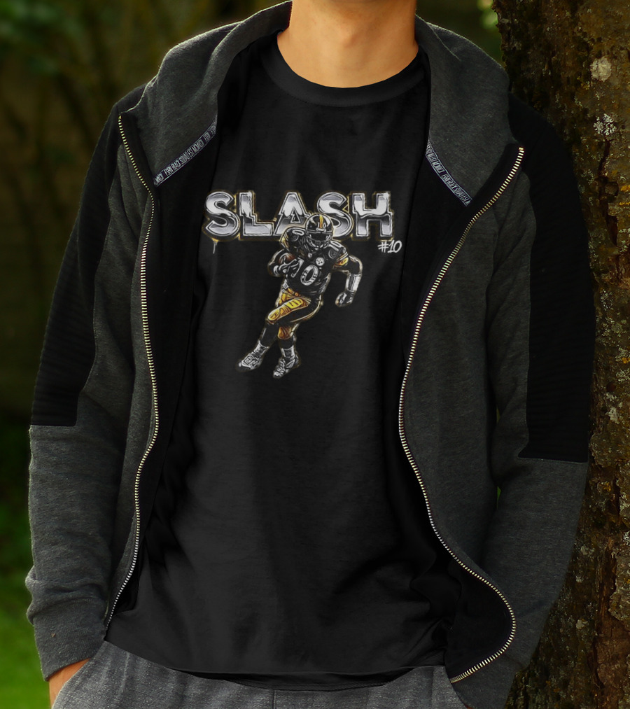 Roman Wilson Pittsburgh Steelers Slash Graffiti Football Player T-Shirt