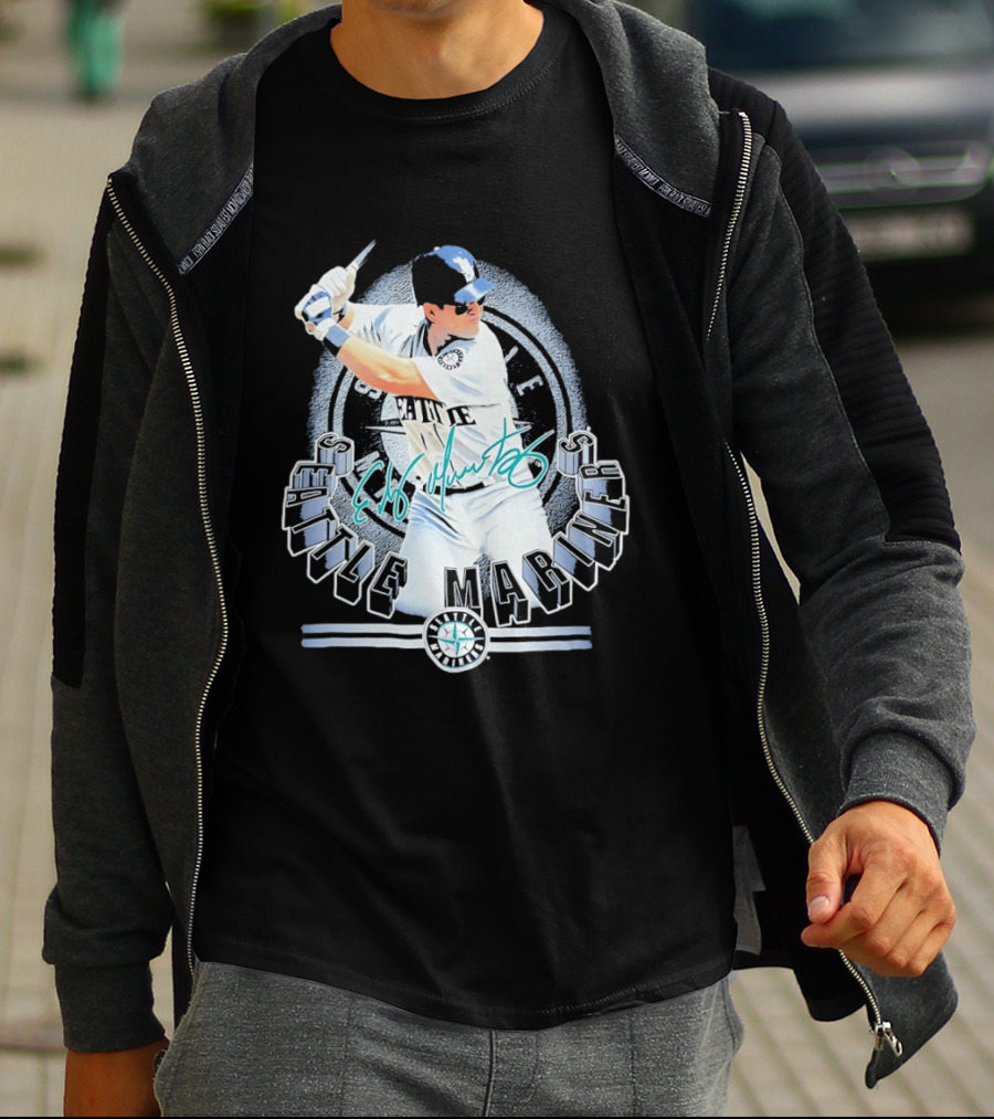 Seattle Mariners Edgar Martinez Signature Baseball Legend T-Shirt
