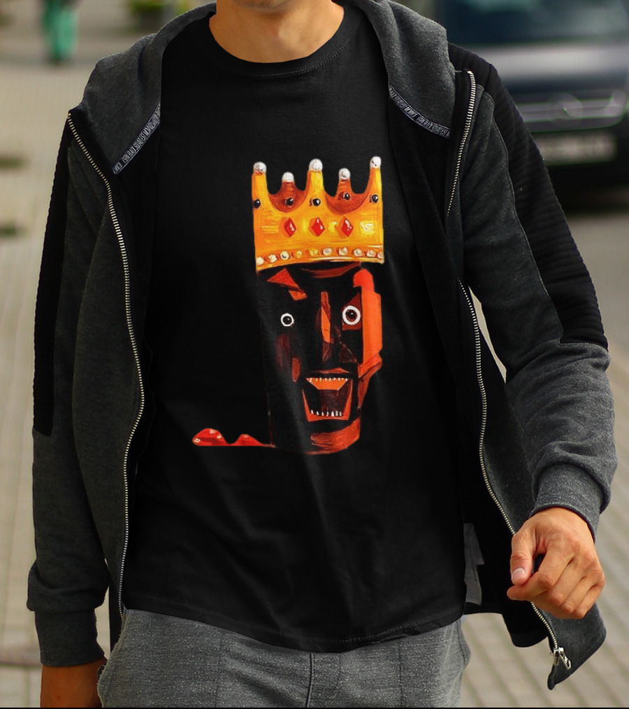 Ye At Coachella King Crowned Abstract Face T-Shirt