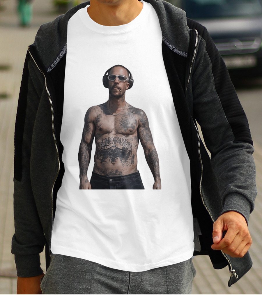 Adam Levine Maroon 5 Smoking Tattoos And Headphones T-Shirt