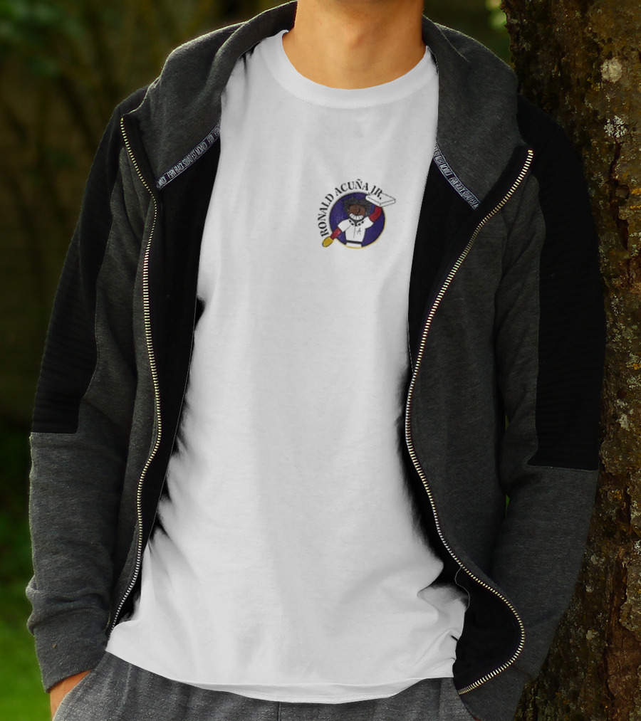 Atlanta Braves Ronald Acuña Jr Cartoon Character In Summer Vibes T-Shirt